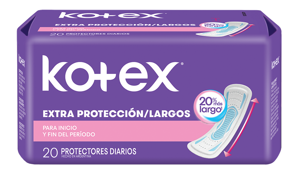 Protector diario extra proteccíon 20% más larga paquette